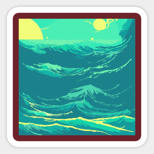 Ocean Wave Sticker